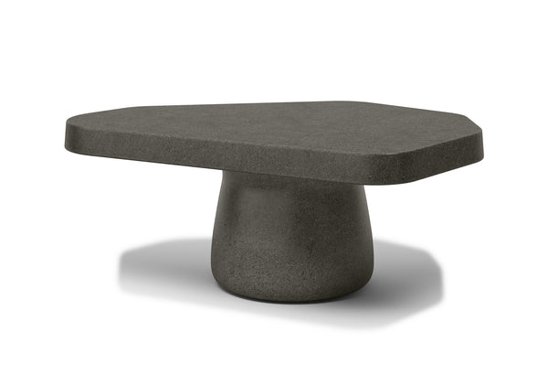 Glace Concrete M Sıze Charcoal Coffee Table 