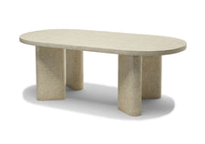 Huxley Travertıne Dınıng Table For 6