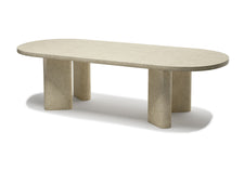 Huxley Travertıne Dınıng Table For 8